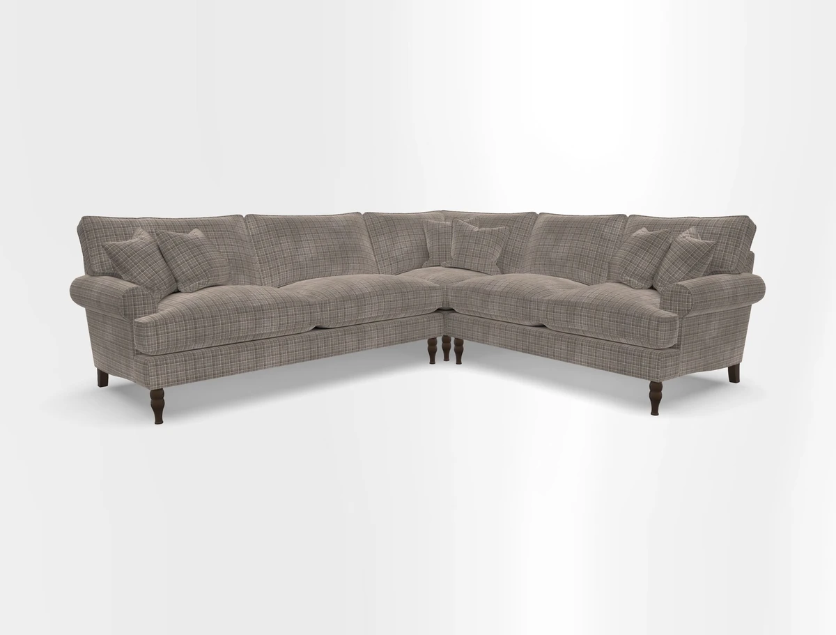 Cooksbridge corner sofa LHF in Cloth 21 Oak Leaf Beech