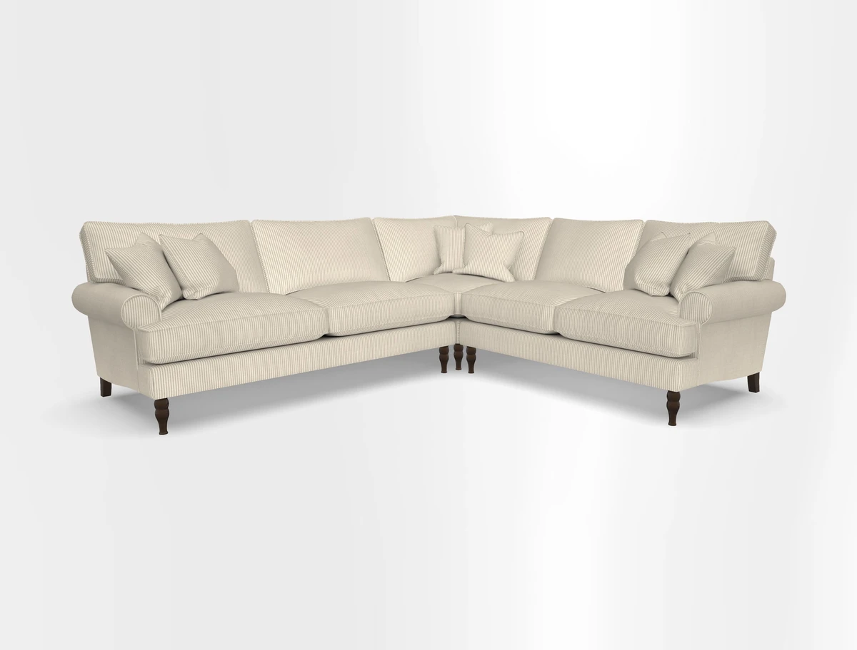Cooksbridge corner sofa LHF in Cloth 21 Oak Leaf Beech