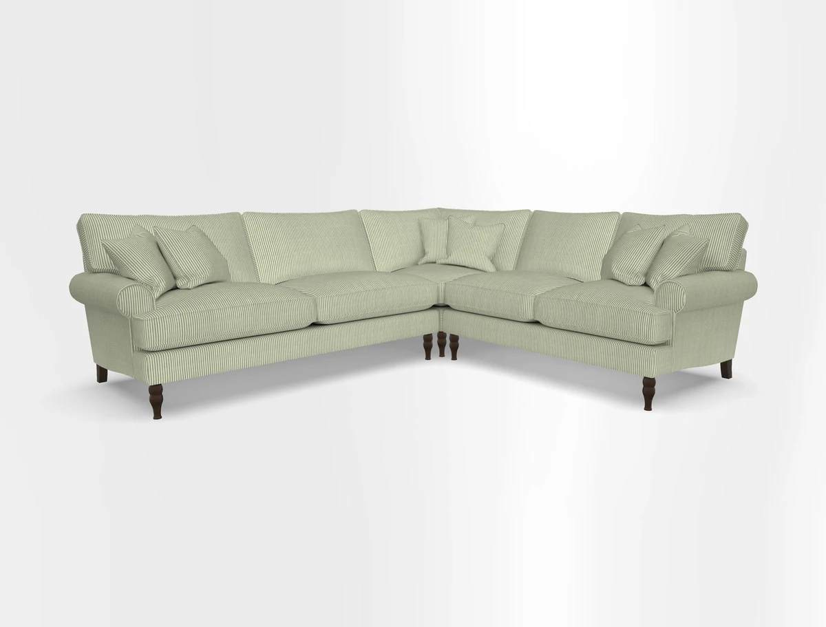Cooksbridge corner sofa LHF in Cloth 21 Oak Leaf Beech