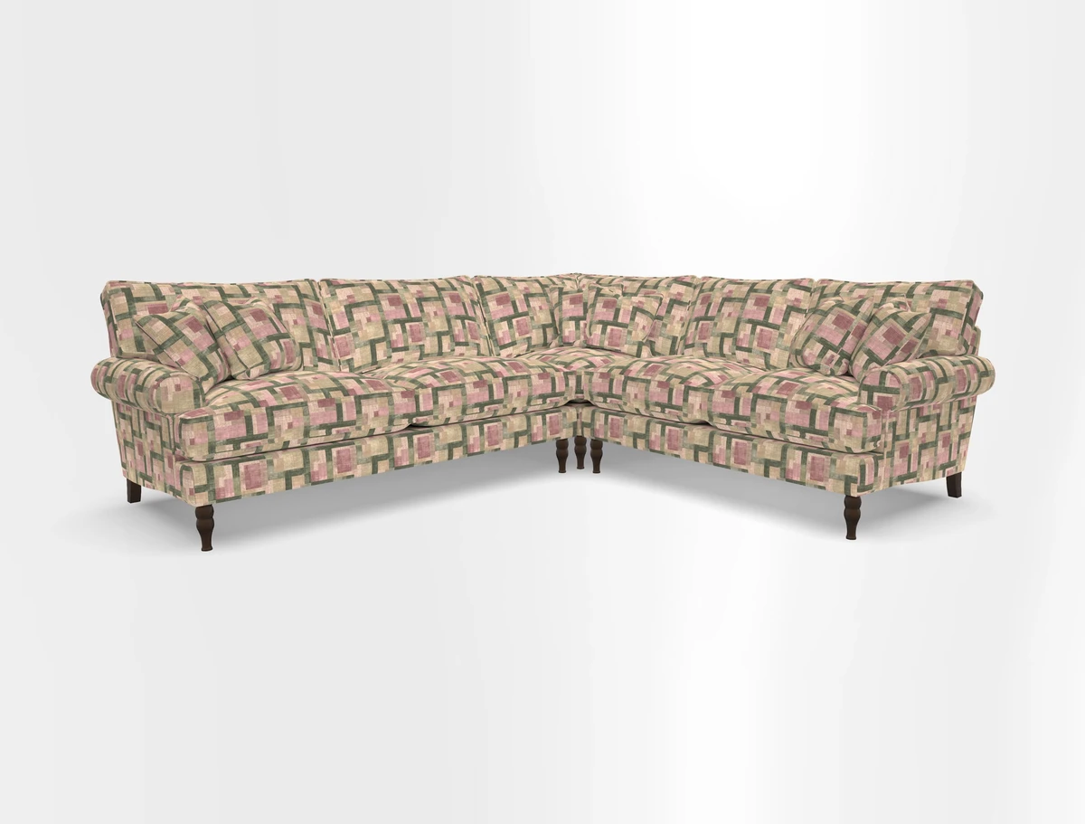Cooksbridge corner sofa LHF in Cloth 21 Oak Leaf Beech