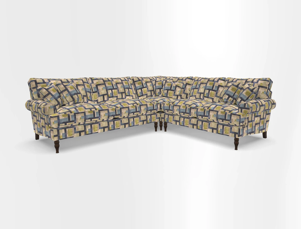 Cooksbridge corner sofa LHF in Cloth 21 Oak Leaf Beech