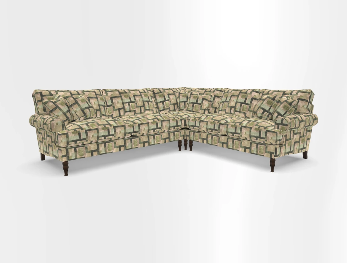 Cooksbridge corner sofa LHF in Cloth 21 Oak Leaf Beech
