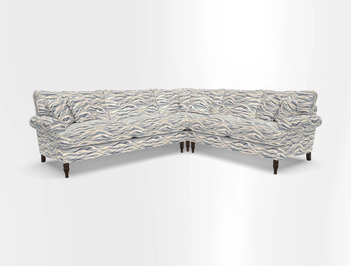 Cooksbridge corner sofa LHF in Cloth 21 Oak Leaf Beech
