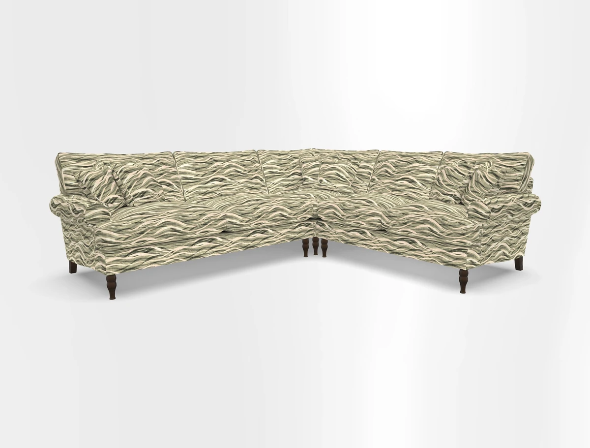 Cooksbridge corner sofa LHF in Cloth 21 Oak Leaf Beech