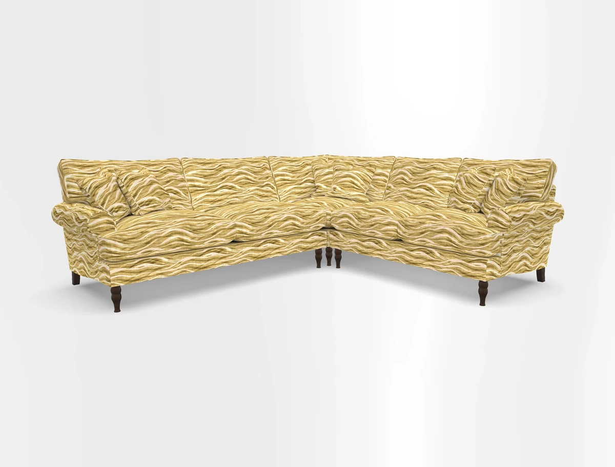 Cooksbridge corner sofa LHF in Cloth 21 Oak Leaf Beech