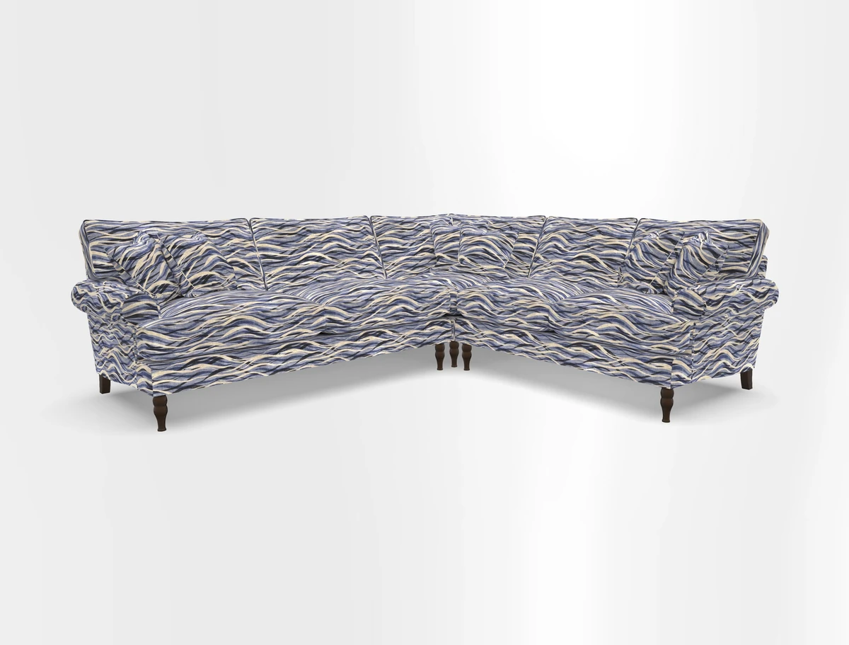 Cooksbridge corner sofa LHF in Cloth 21 Oak Leaf Beech