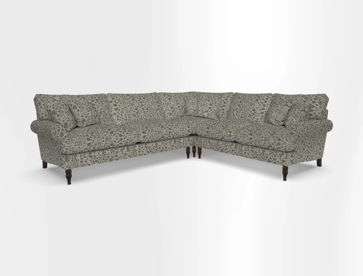 Cooksbridge corner sofa LHF in Cloth 21 Oak Leaf Beech
