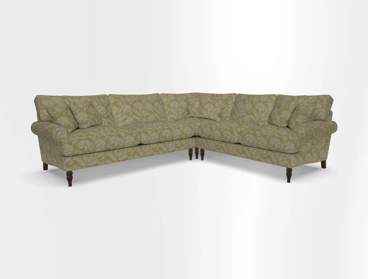 Cooksbridge corner sofa LHF in Cloth 21 Oak Leaf Beech