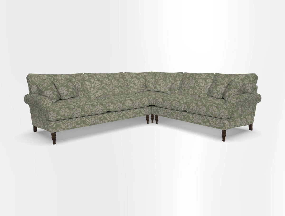 Cooksbridge corner sofa LHF in Cloth 21 Oak Leaf Beech
