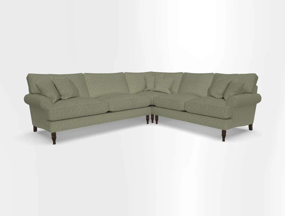 Cooksbridge corner sofa LHF in Cloth 21 Oak Leaf Beech