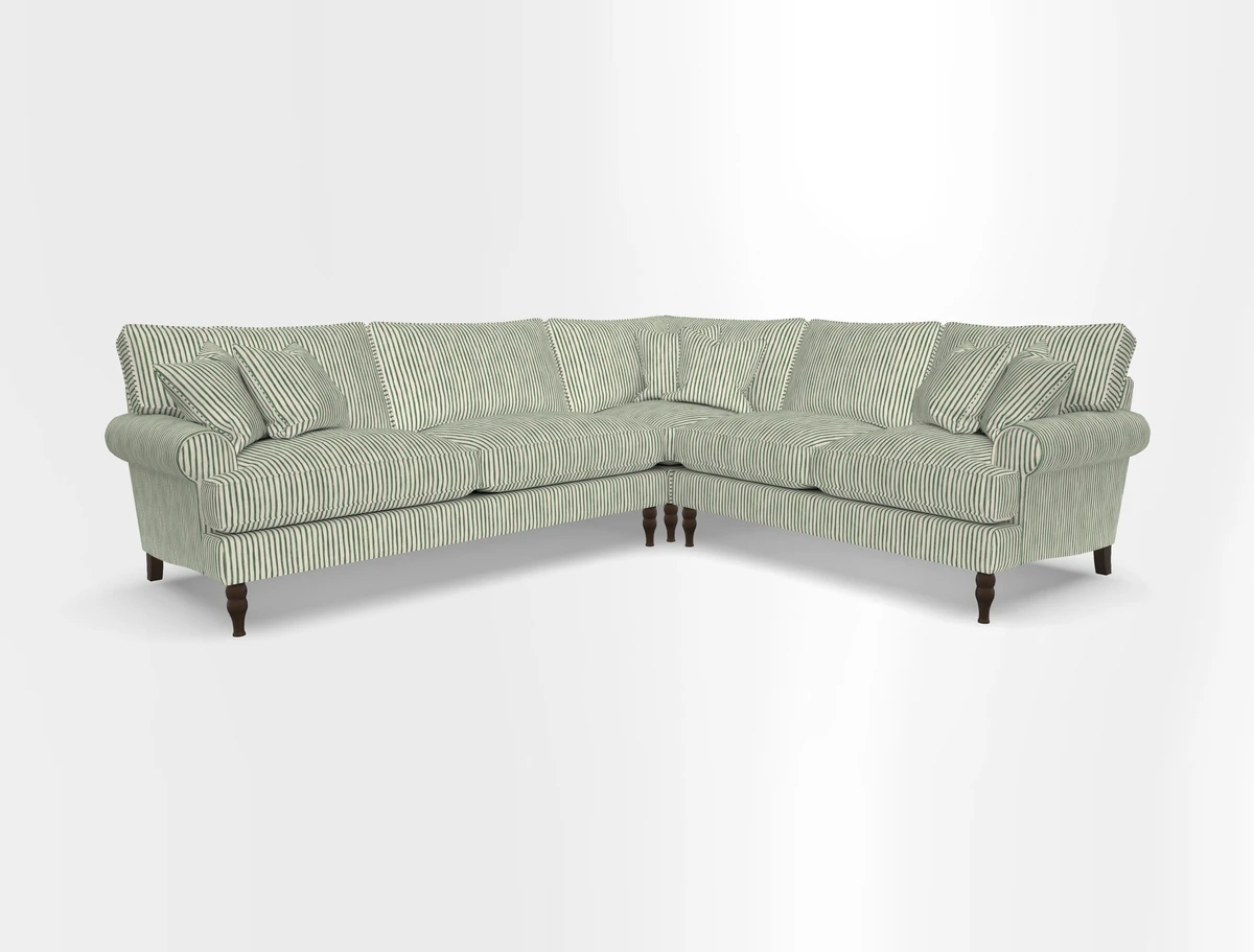 Cooksbridge corner sofa LHF in Cloth 21 Oak Leaf Beech