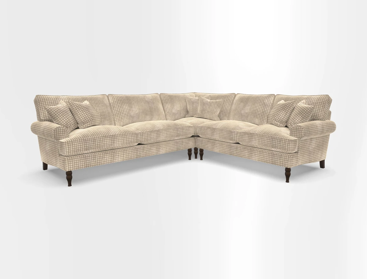 Cooksbridge corner sofa LHF in Cloth 21 Oak Leaf Beech