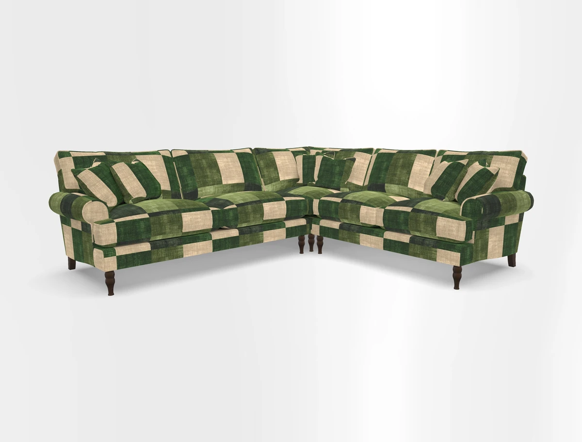 Cooksbridge corner sofa LHF in Cloth 21 Oak Leaf Beech