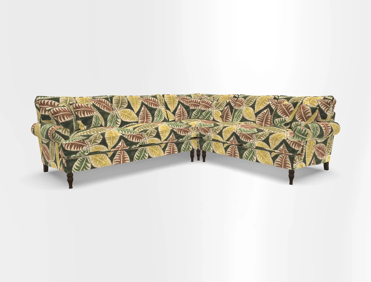 Cooksbridge corner sofa LHF in Cloth 21 Oak Leaf Beech