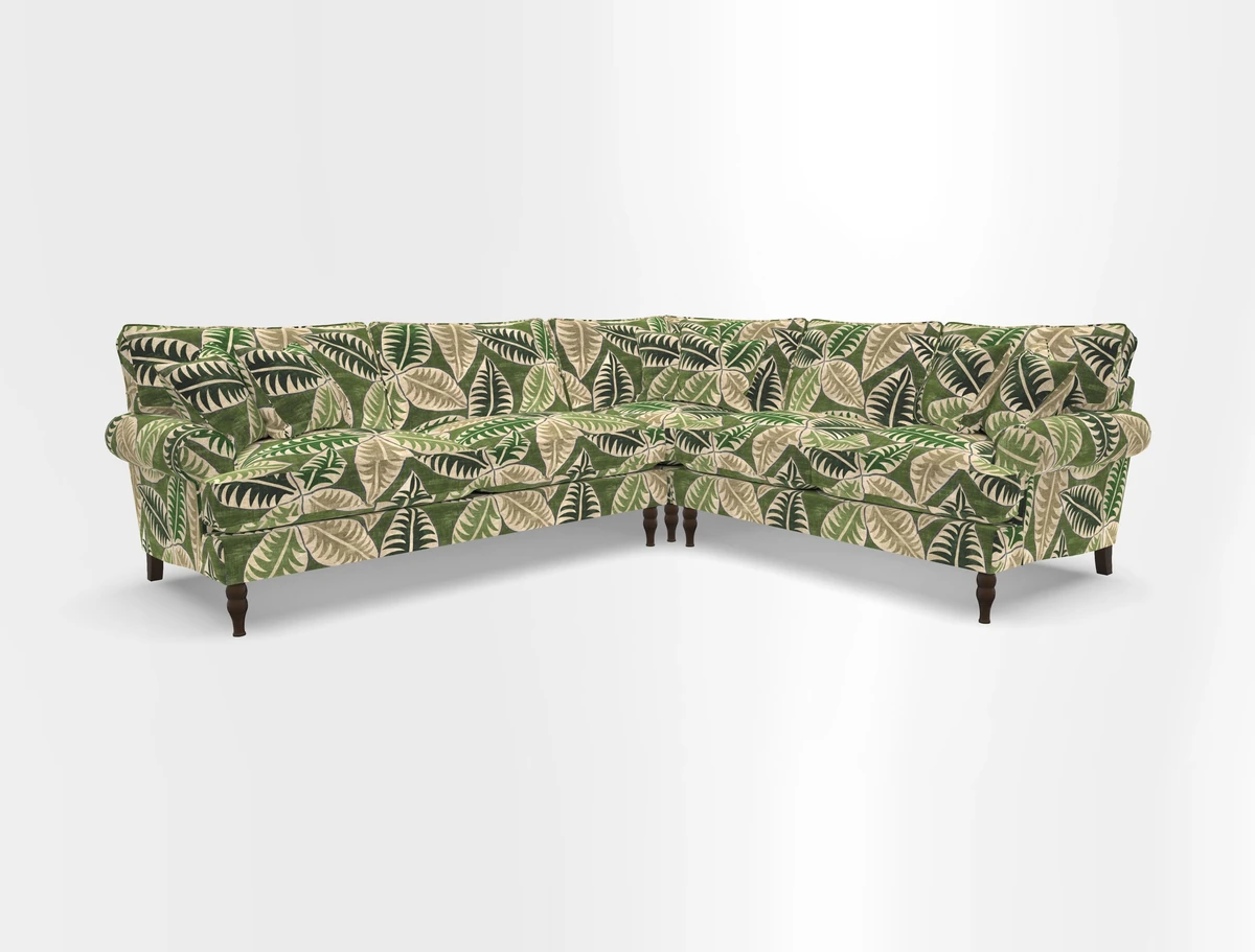 Cooksbridge corner sofa LHF in Cloth 21 Oak Leaf Beech