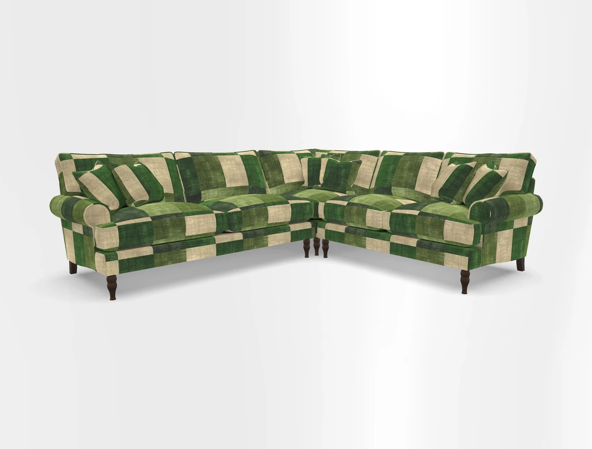 Cooksbridge corner sofa LHF in Cloth 21 Oak Leaf Beech