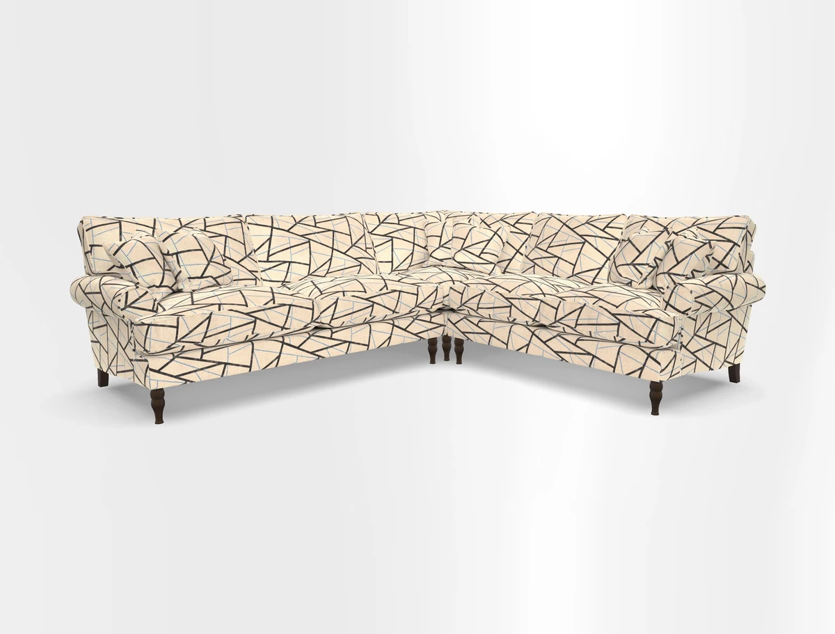 Cooksbridge corner sofa LHF in Cloth 21 Oak Leaf Beech