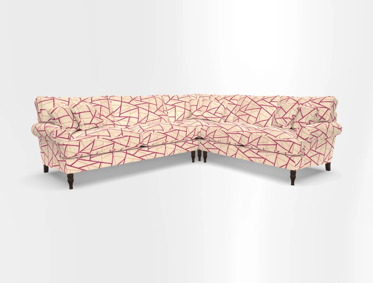 Cooksbridge corner sofa LHF in Cloth 21 Oak Leaf Beech