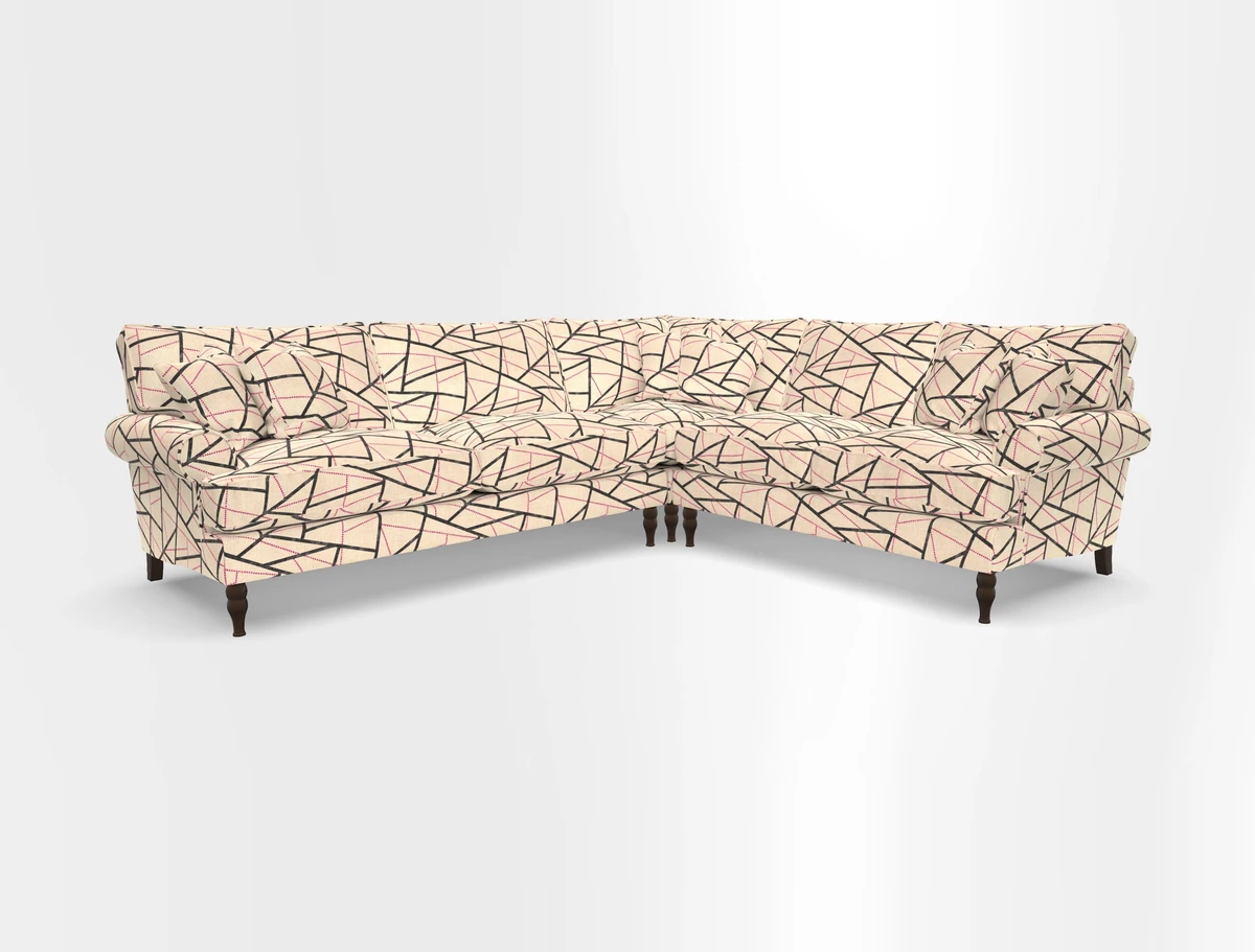 Cooksbridge corner sofa LHF in Cloth 21 Oak Leaf Beech