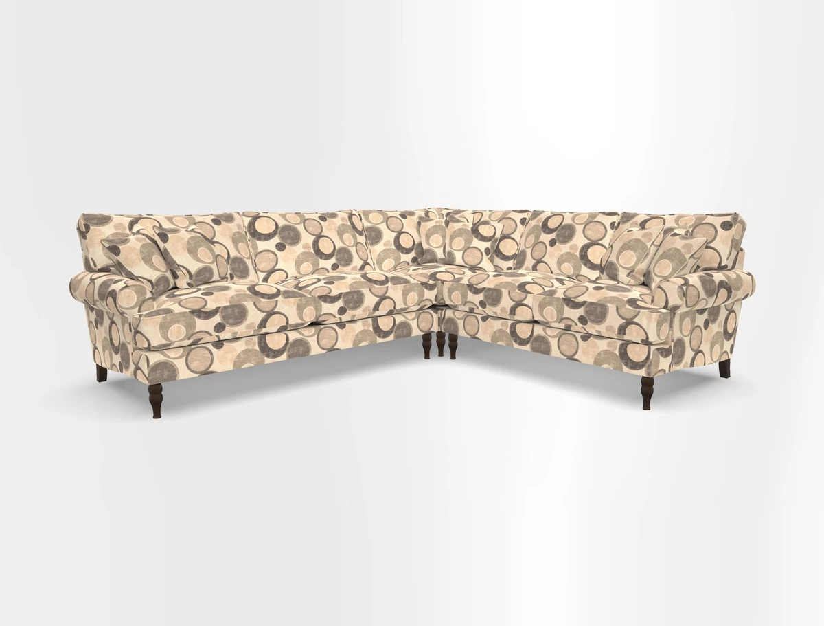 Cooksbridge corner sofa LHF in Cloth 21 Oak Leaf Beech