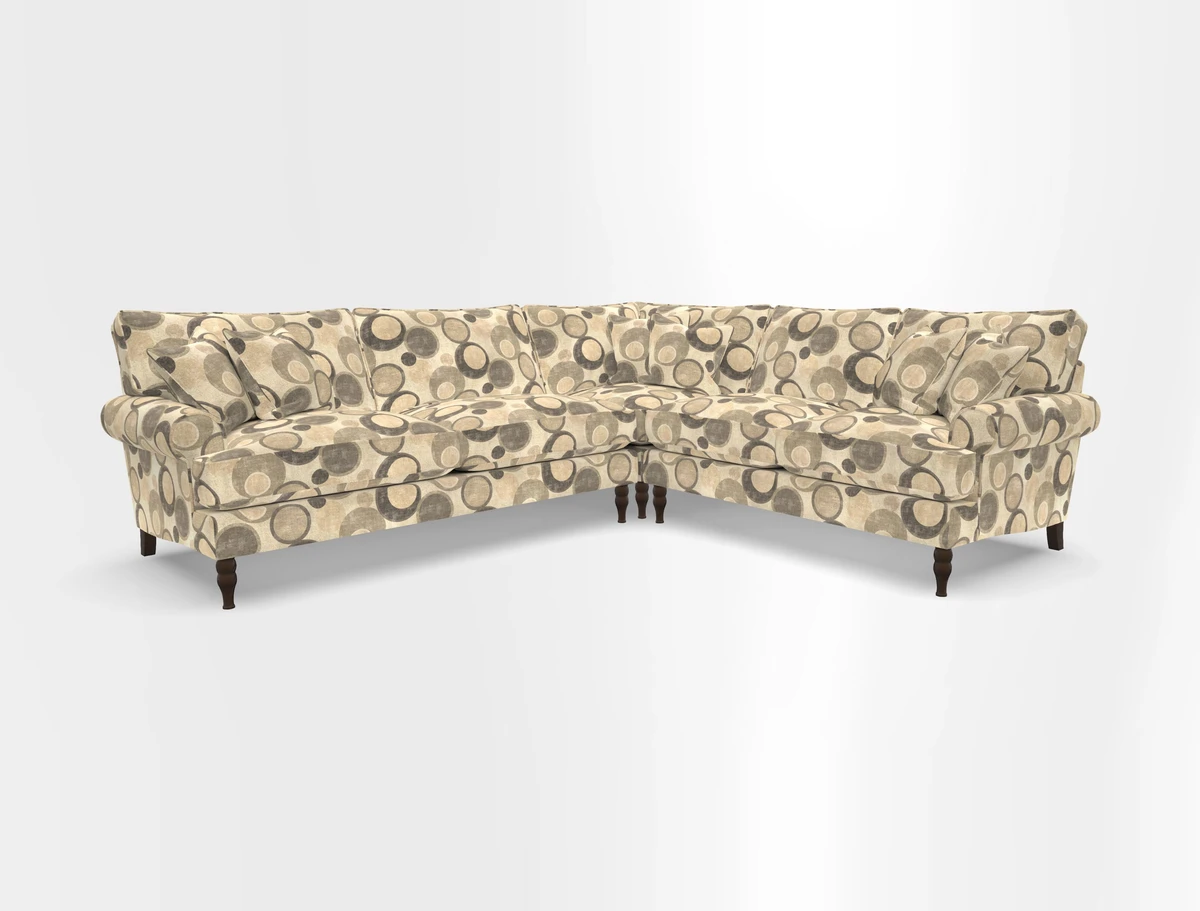 Cooksbridge corner sofa LHF in Cloth 21 Oak Leaf Beech