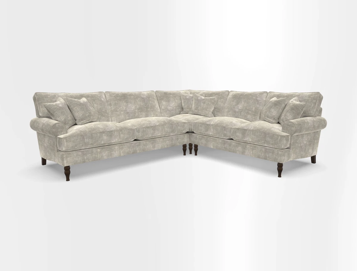 Cooksbridge corner sofa LHF in Cloth 21 Oak Leaf Beech