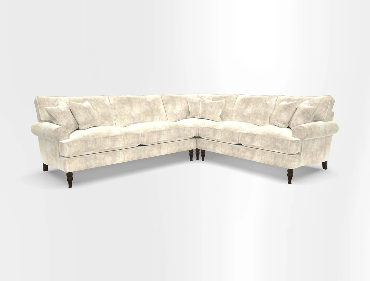 Cooksbridge corner sofa LHF in Cloth 21 Oak Leaf Beech