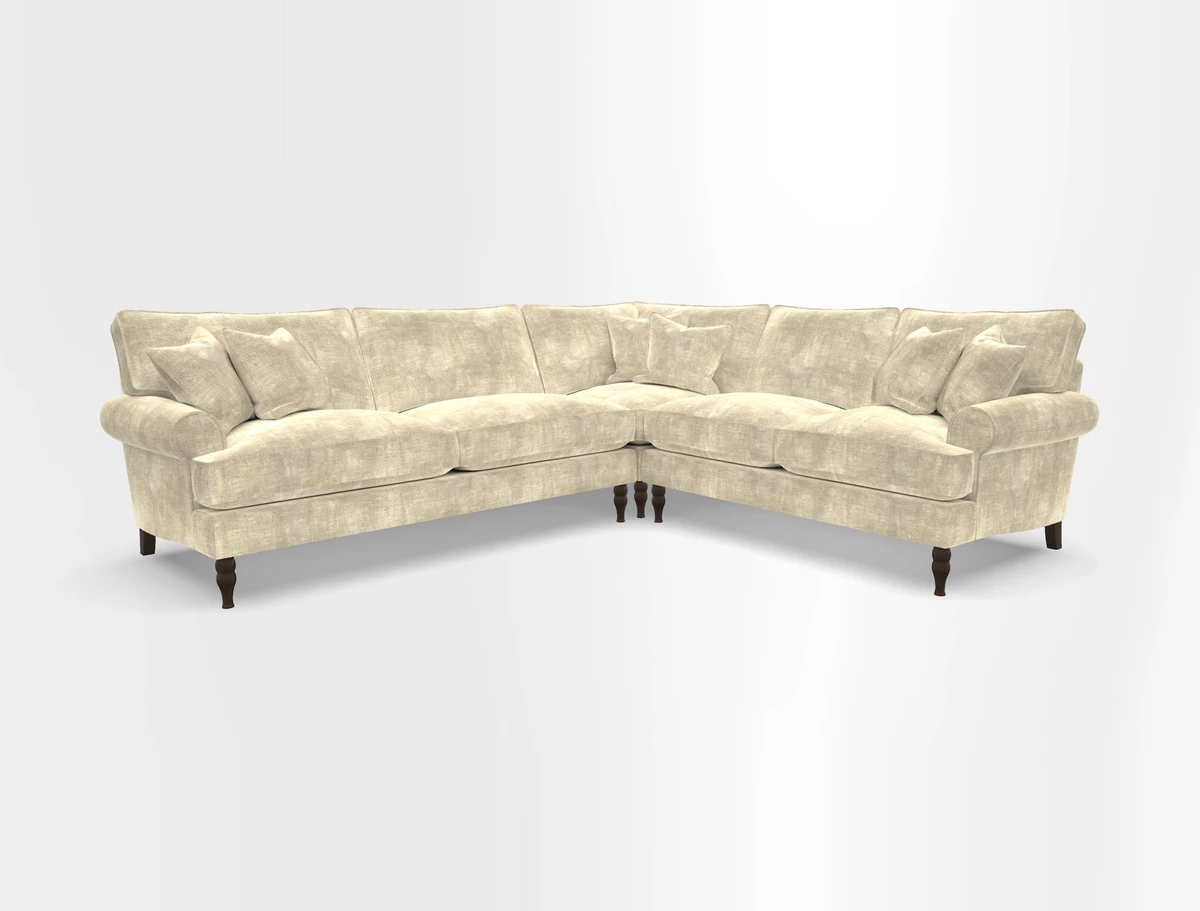 Cooksbridge corner sofa LHF in Cloth 21 Oak Leaf Beech