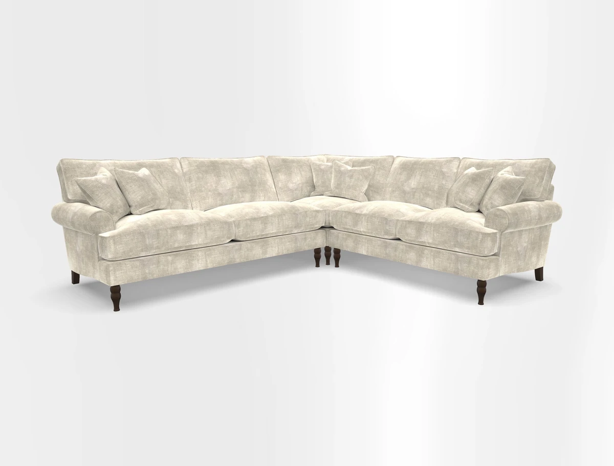 Cooksbridge corner sofa LHF in Cloth 21 Oak Leaf Beech