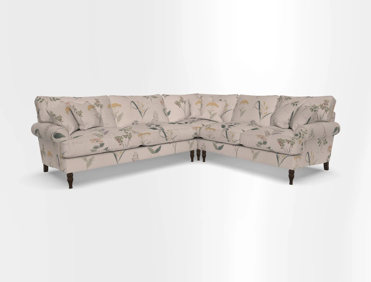 Cooksbridge corner sofa LHF in Cloth 21 Oak Leaf Beech