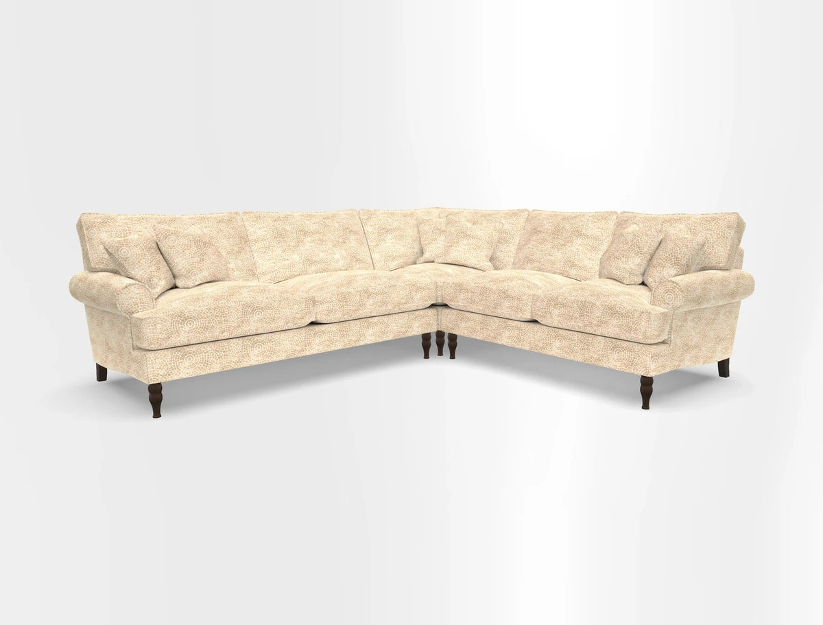 Cooksbridge corner sofa LHF in Cloth 21 Oak Leaf Beech