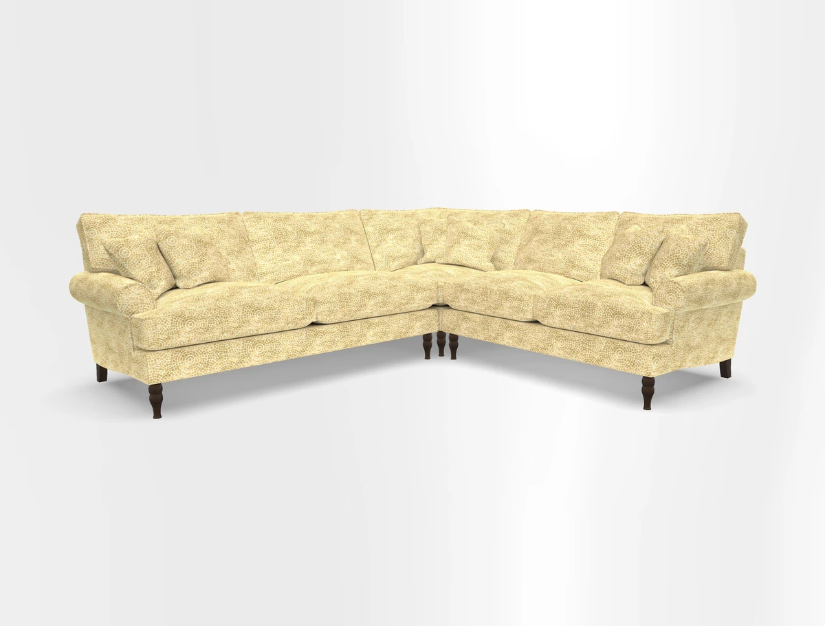 Cooksbridge corner sofa LHF in Cloth 21 Oak Leaf Beech