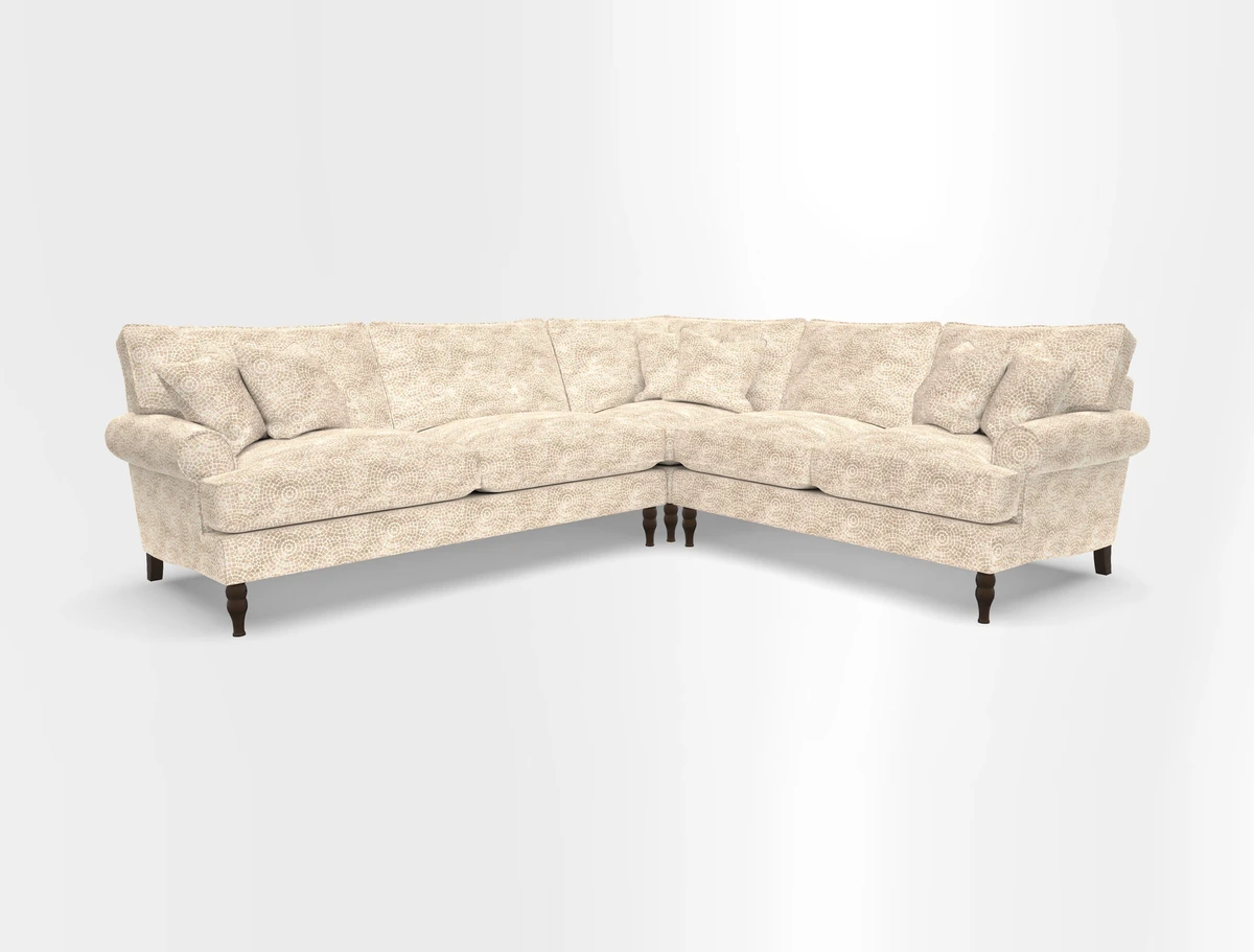 Cooksbridge corner sofa LHF in Cloth 21 Oak Leaf Beech