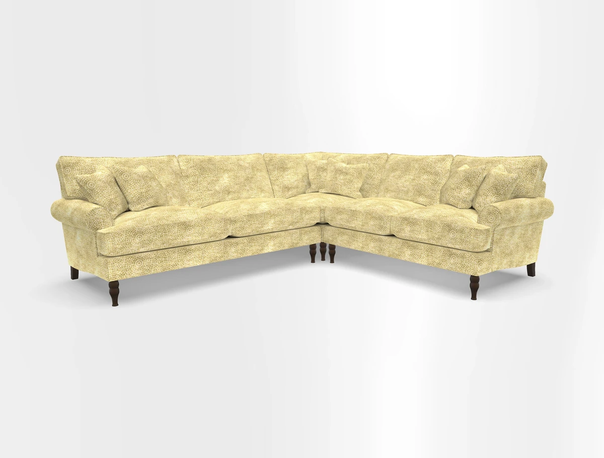 Cooksbridge corner sofa LHF in Cloth 21 Oak Leaf Beech