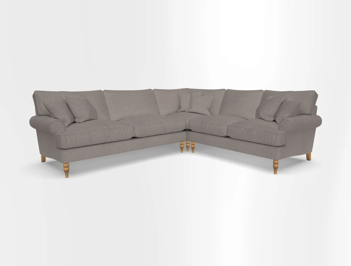 Cooksbridge corner sofa LHF in Cloth 21 Oak Leaf Beech
