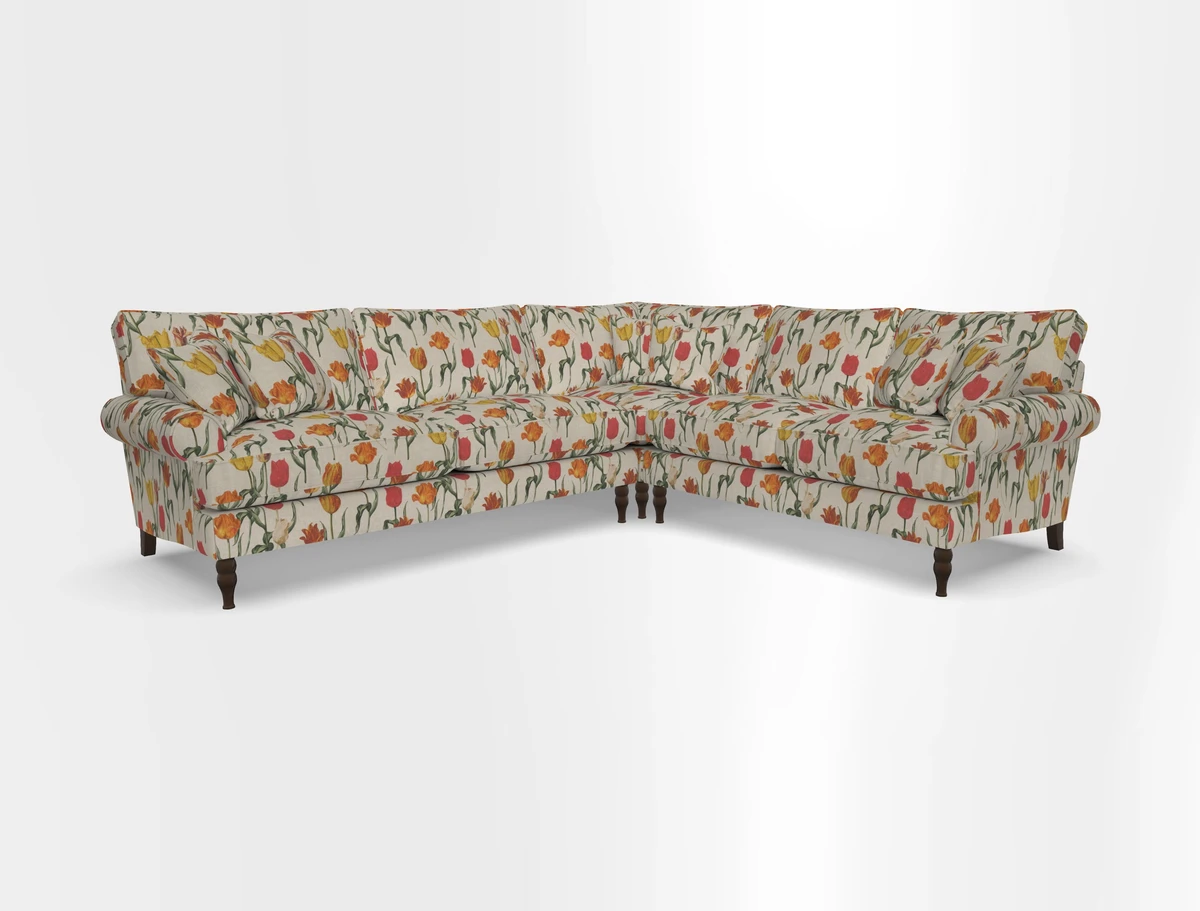 Cooksbridge corner sofa LHF in Cloth 21 Oak Leaf Beech