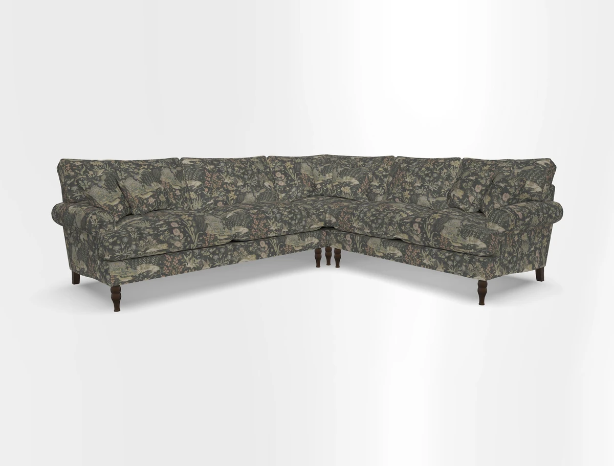 Cooksbridge corner sofa LHF in Cloth 21 Oak Leaf Beech