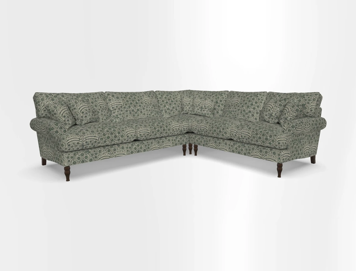 Cooksbridge corner sofa LHF in Cloth 21 Oak Leaf Beech