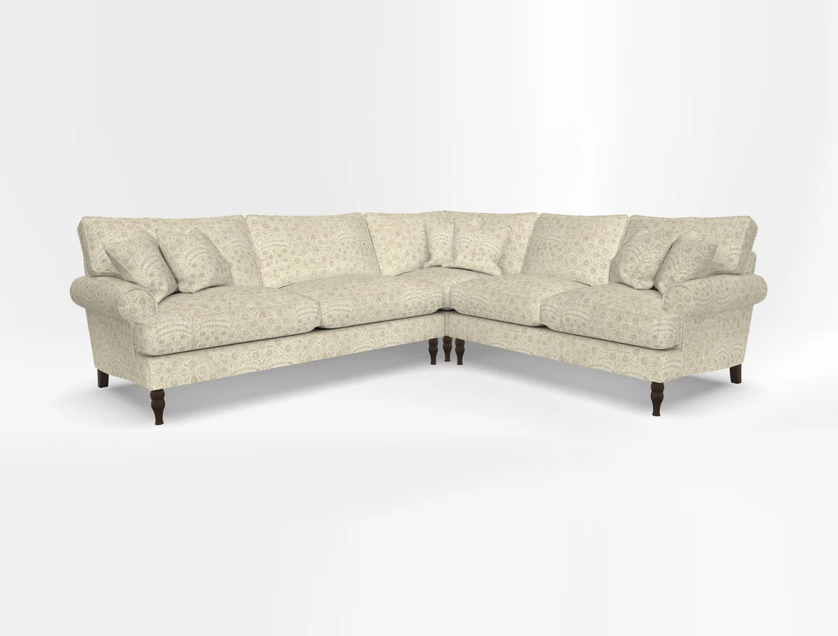 Cooksbridge corner sofa LHF in Cloth 21 Oak Leaf Beech
