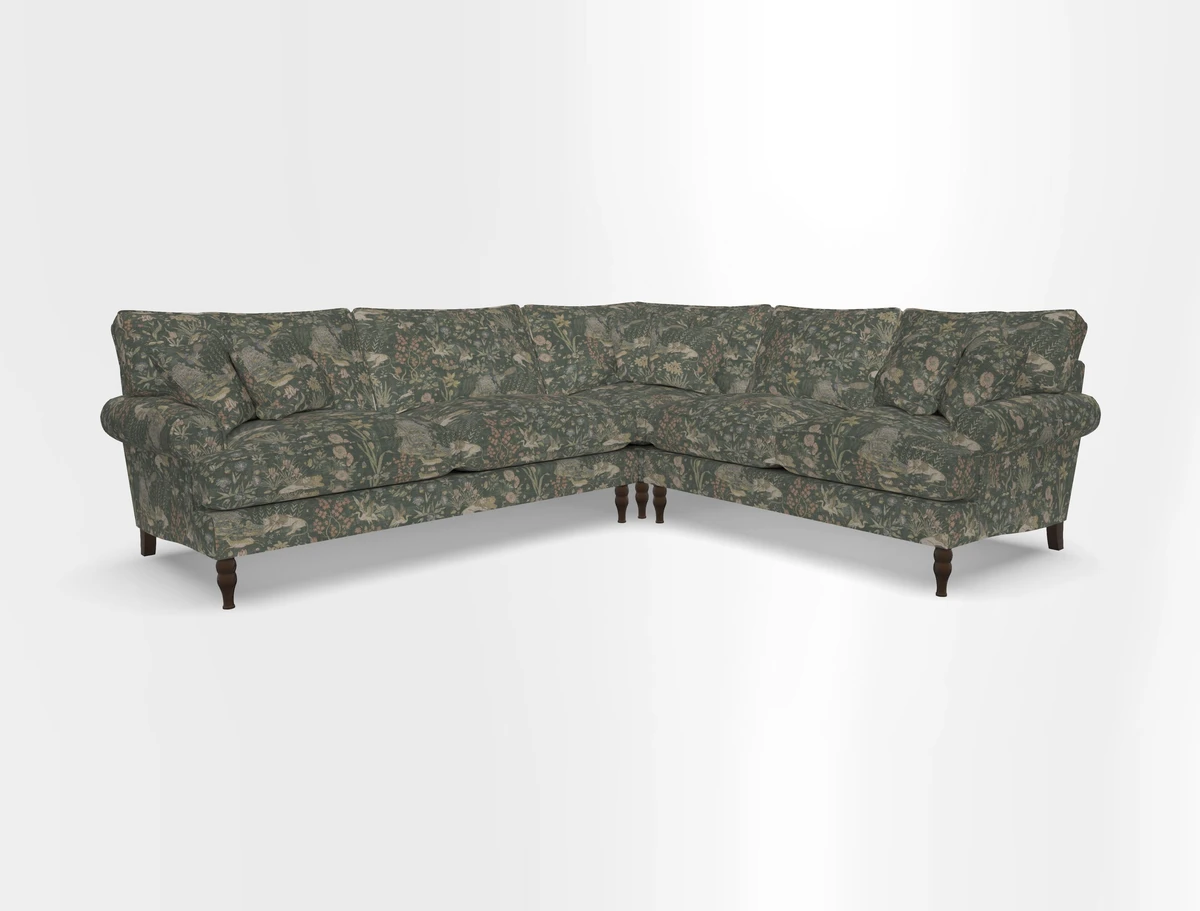 Cooksbridge corner sofa LHF in Cloth 21 Oak Leaf Beech