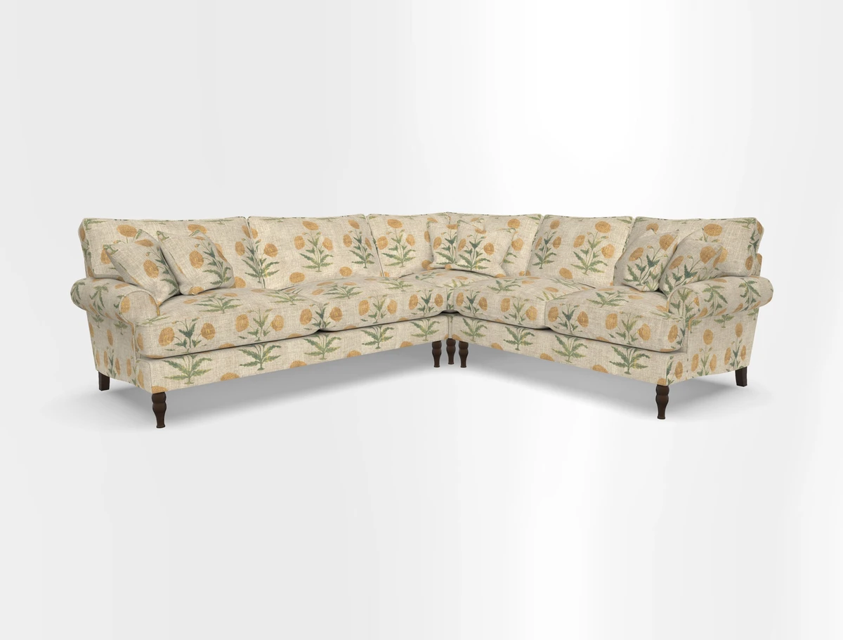 Cooksbridge corner sofa LHF in Cloth 21 Oak Leaf Beech