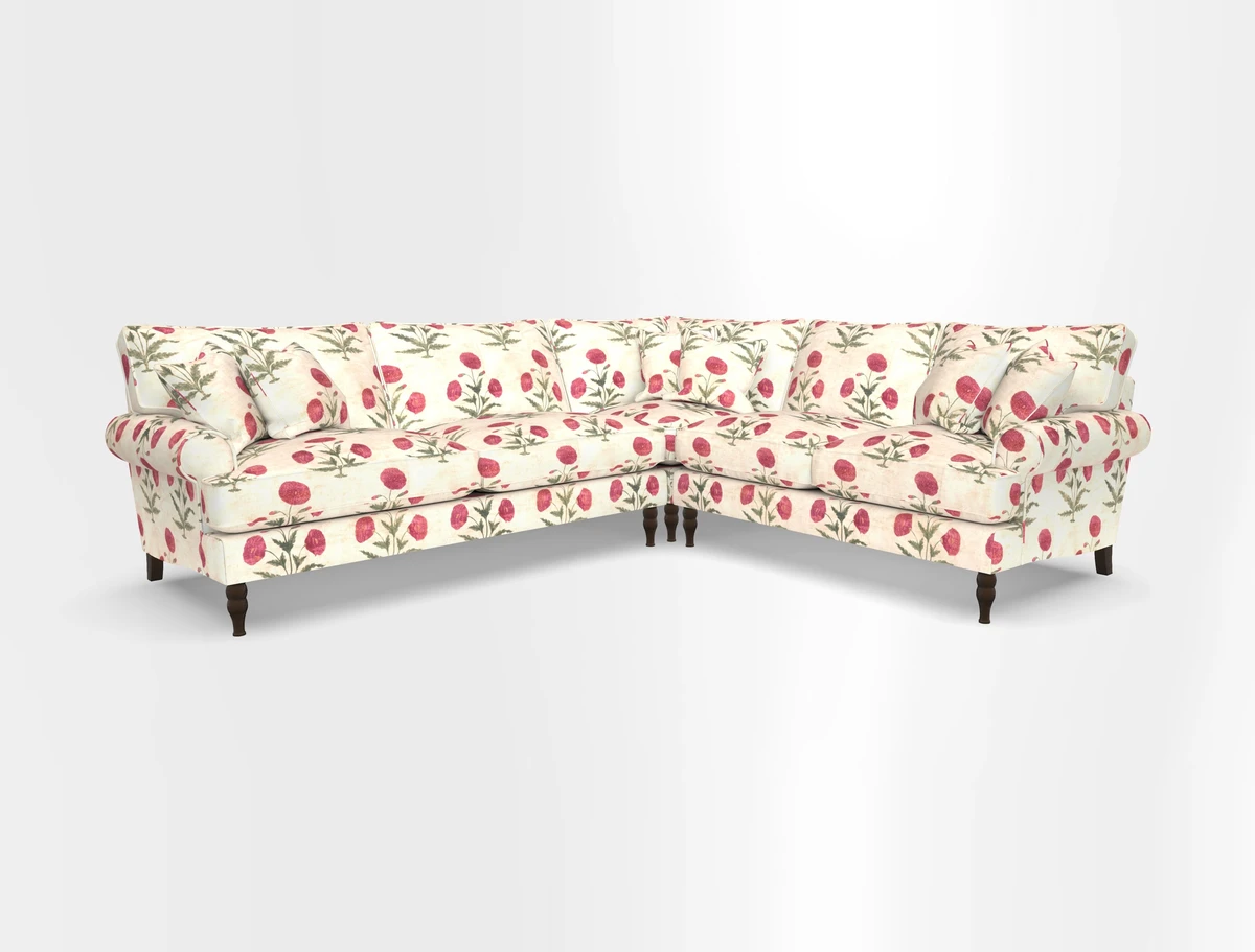 Cooksbridge corner sofa LHF in Cloth 21 Oak Leaf Beech
