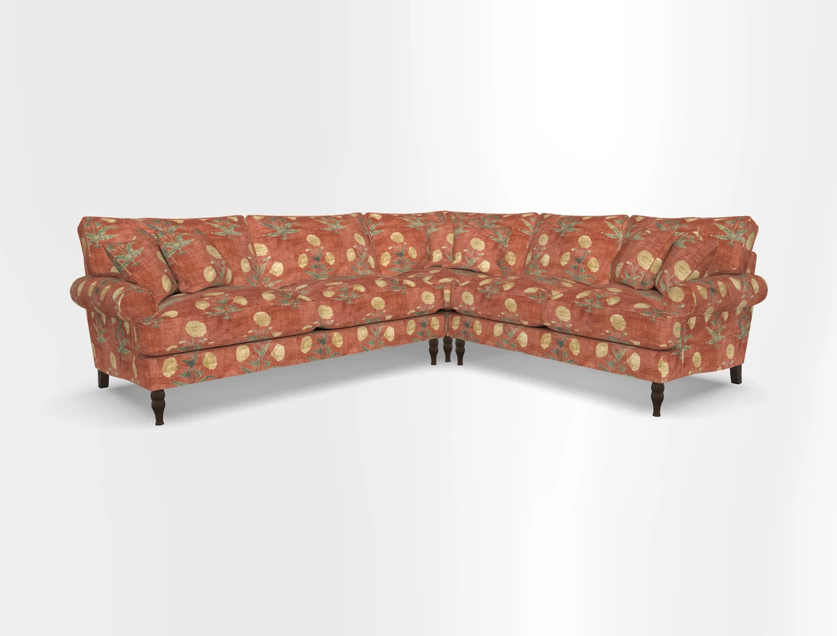 Cooksbridge corner sofa LHF in Cloth 21 Oak Leaf Beech