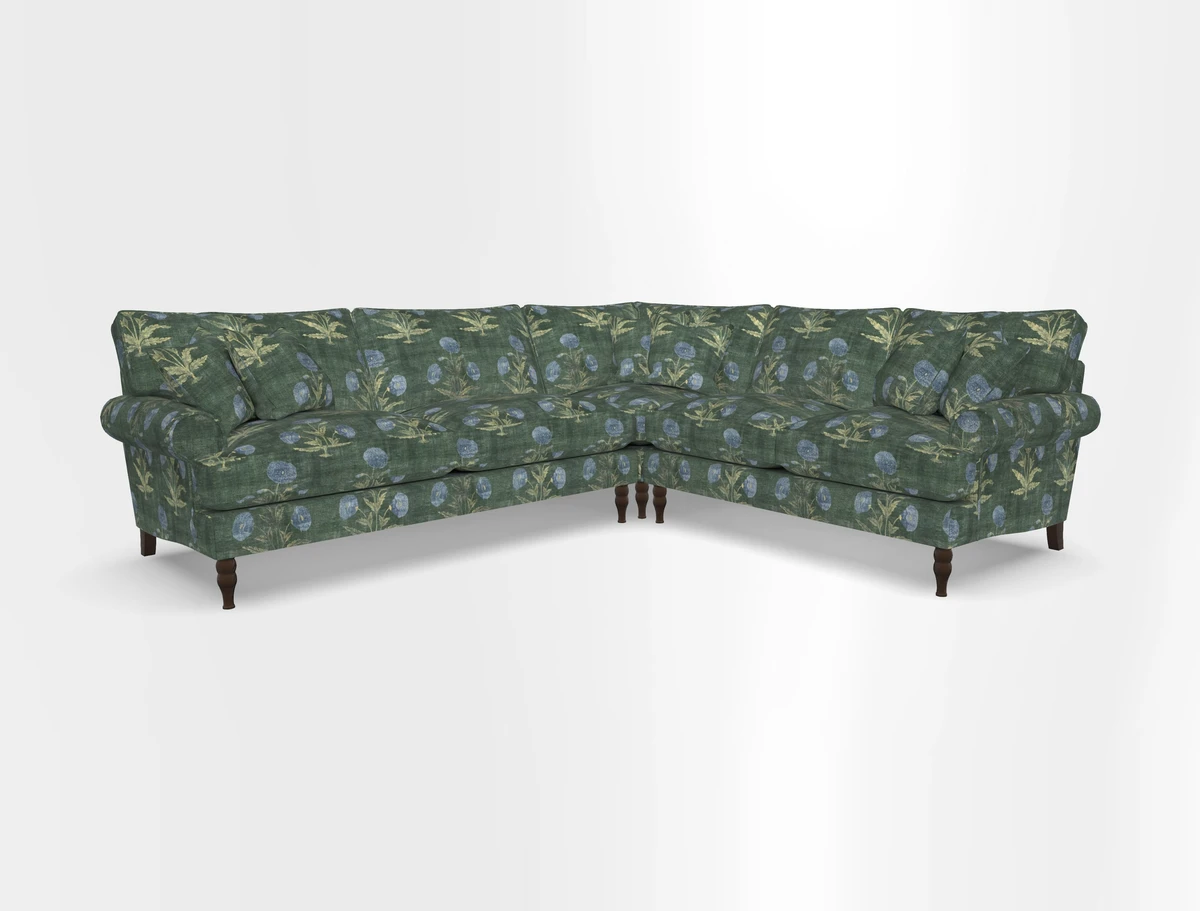 Cooksbridge corner sofa LHF in Cloth 21 Oak Leaf Beech