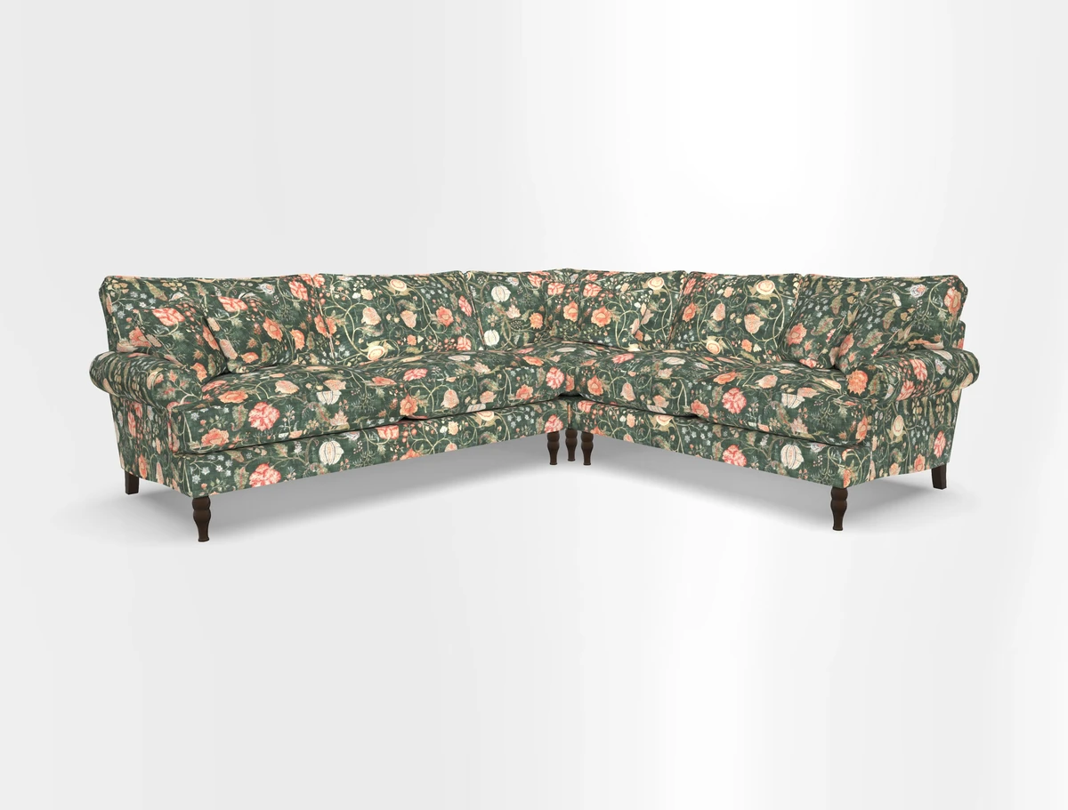 Cooksbridge corner sofa LHF in Cloth 21 Oak Leaf Beech