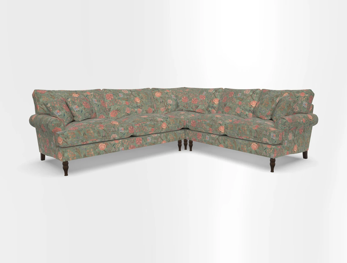 Cooksbridge corner sofa LHF in Cloth 21 Oak Leaf Beech