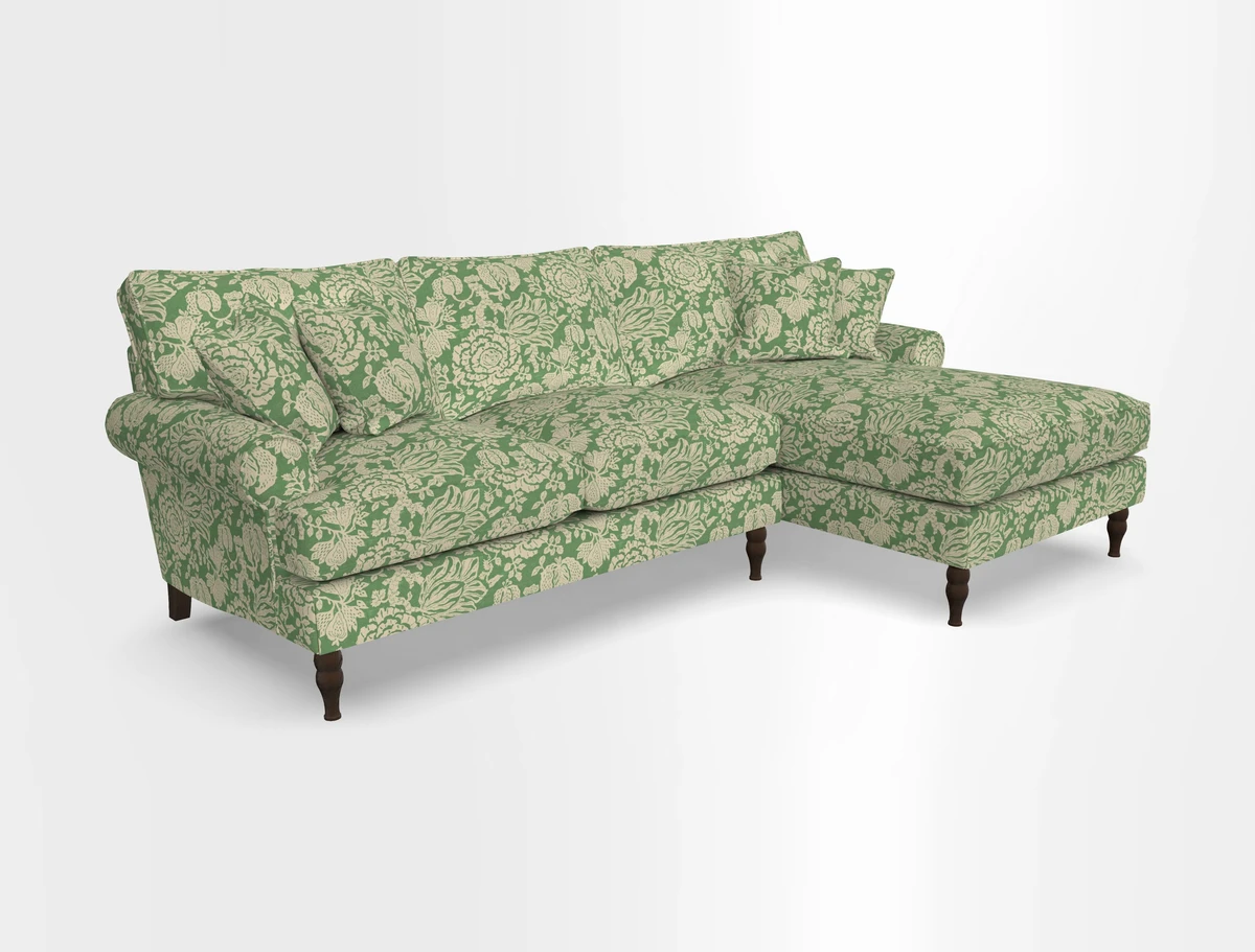 Cooksbridge chaise sofa RHF in Two Tone Plain Biscuit