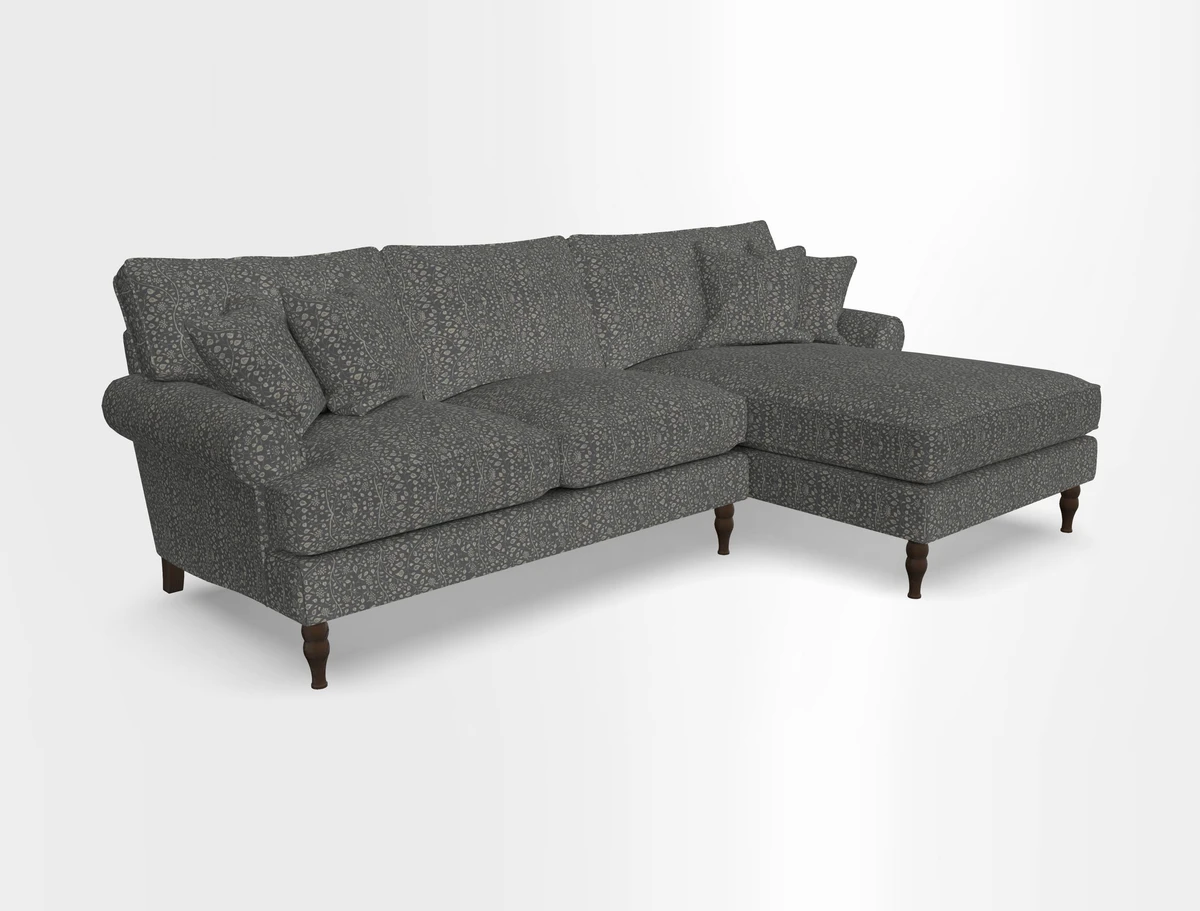 Cooksbridge chaise sofa RHF in Two Tone Plain Biscuit