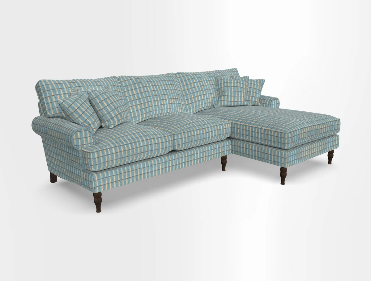 Cooksbridge chaise sofa RHF in Two Tone Plain Biscuit