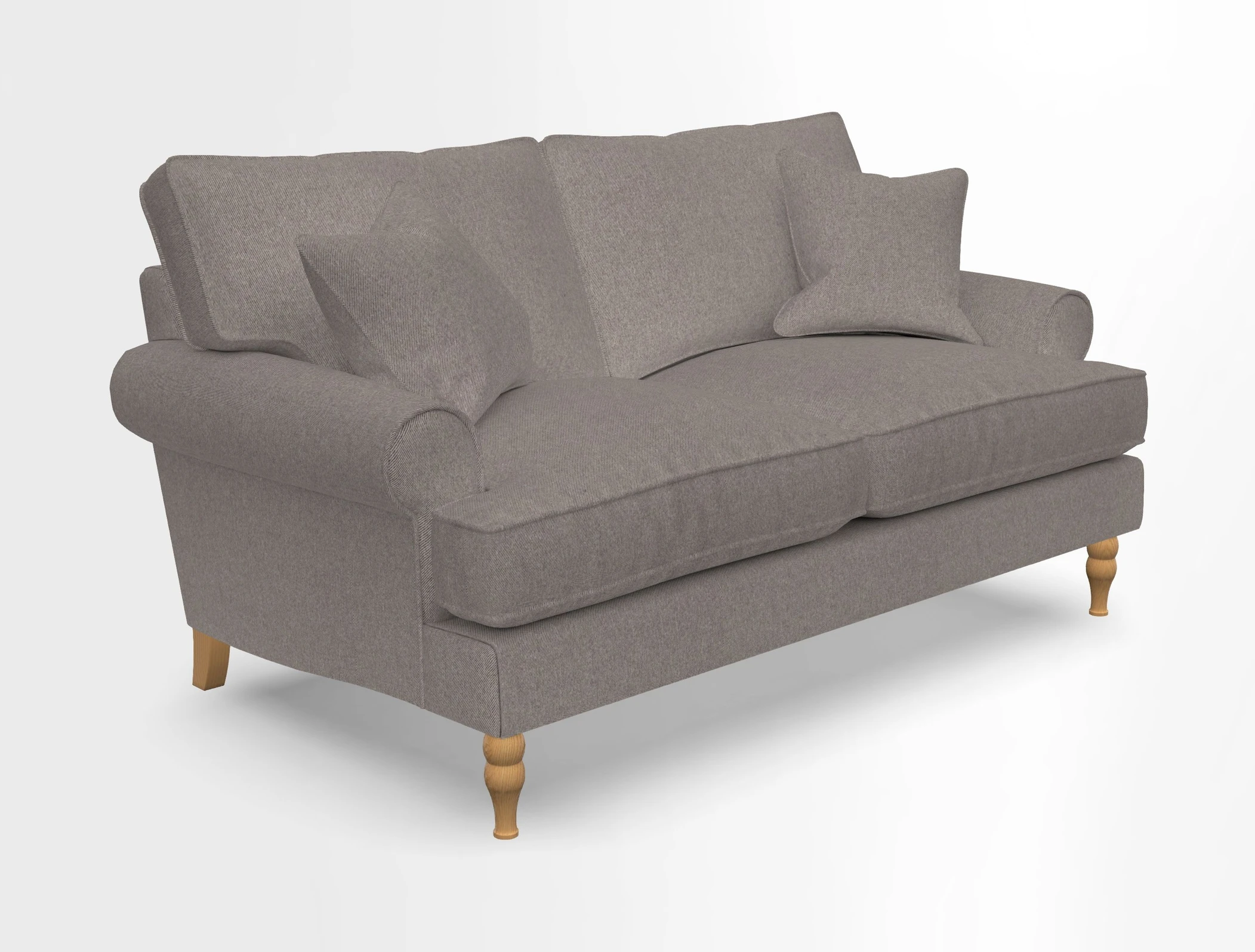 Cooksbridge 3 seater sofa in Linwood Omega Velvet Green Tea